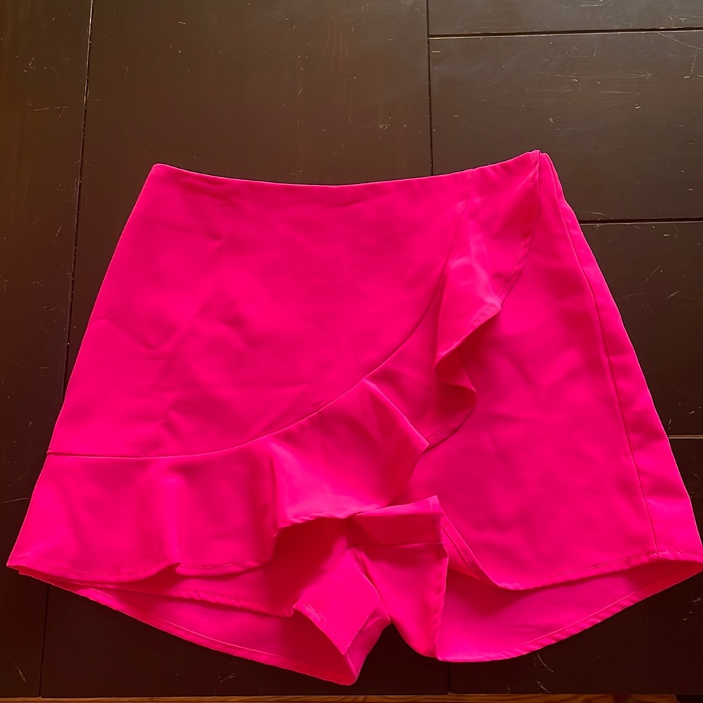 Hot Pink glam skort small